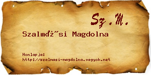 Szalmási Magdolna névjegykártya